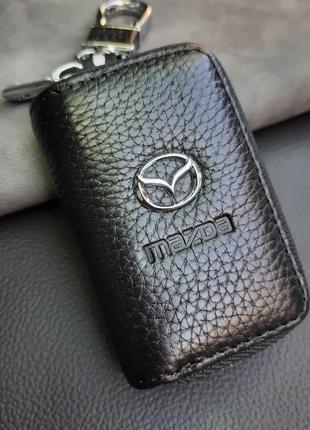 Ключница-чехол для автомобильных ключей с эмблемой Mazda