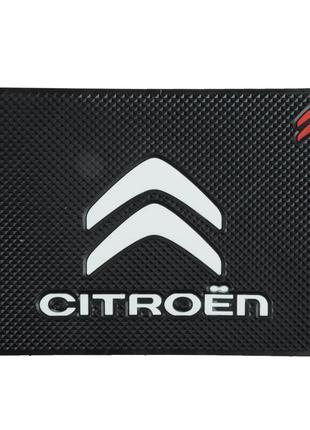 Антискользящий коврик на торпеду с логотипом Citroen