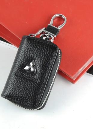Ключница-чехол для автомобильных ключей с эмблемой Mitsubishi