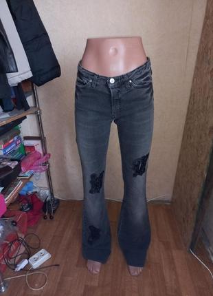 Versace jeans couture красивые женские брюки клеш versace jean...