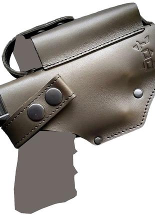 Поясна кобура для Glock 19 темна олива