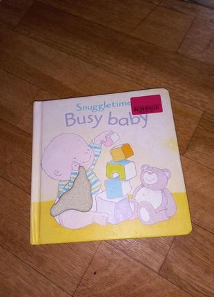 Тактильная книга на английском для малышей, плотные картонные ...