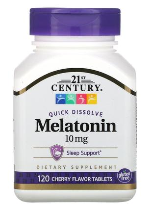 21st Century швидкорозчинний мелатонін вишня 10 мг 120 таблеток
