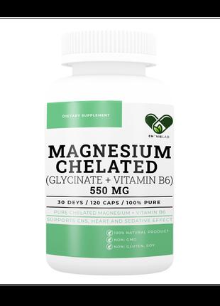 Гліцинат Магній хелат В6 550 мг. (Magnezium Glycinate Chelated...