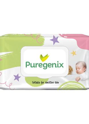 Вологі серветки для дітей puregenix, 72 шт