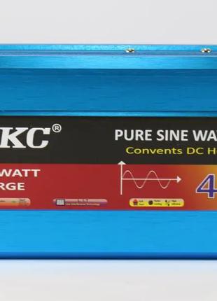 Преобразователь тока с чистой синусоидой, 12v 400W UKC AC/DC