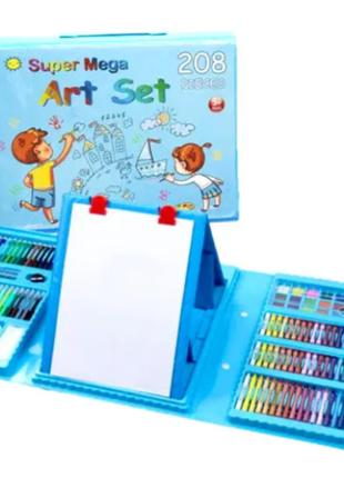 Набор для детского творчества для рисования в чемодане 208 пре...