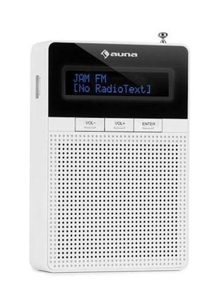 Радио с разъемом DigiPlug FM Bluetooth , белый , ЖК-дисплей , ...