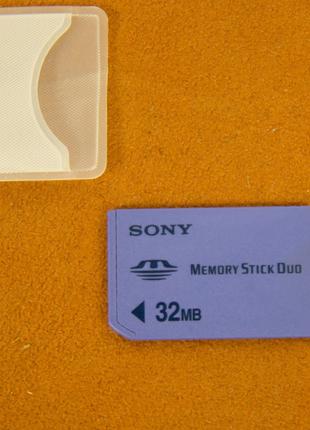 Карта памяти, Sony, Memory Stick PRO Duo, 32 Мб