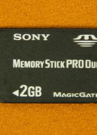 Карта памяти, Sony, Memory Stick PRO Duo, 2 Gb