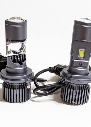 Линзы Цоколь H7 Комплект LED ламп Y10 линза H7 6000K 12-24V 80...