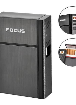 USB Зажигалка - Футляр Для Пачки Сигарет Focus