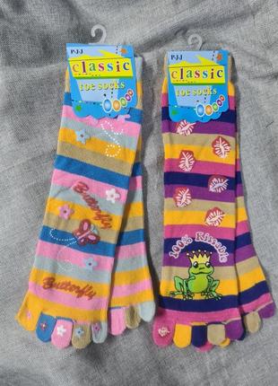 Носки с раздельными пальцами женские детские, носки пальчики, ...
