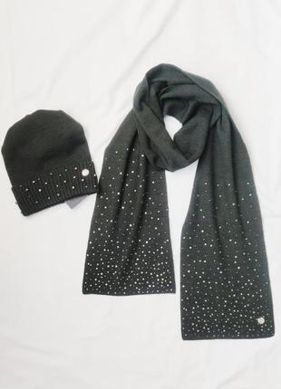 Новая шерстяная женская шапка и шарф набор phard италия набор ...
