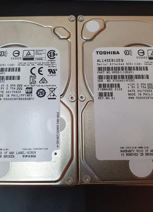 Жорсткі диски SAS для серверів Seagate Toshiba HGST 300, 600, 1.2