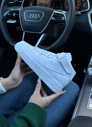 Кроссовки nike air force 1 high all white💥🦅