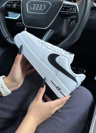 Кроссовки nike air force 1 winter all white black🔥🦅