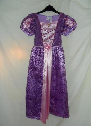 Карнавальное платье рапунцель на 9-10 лет
