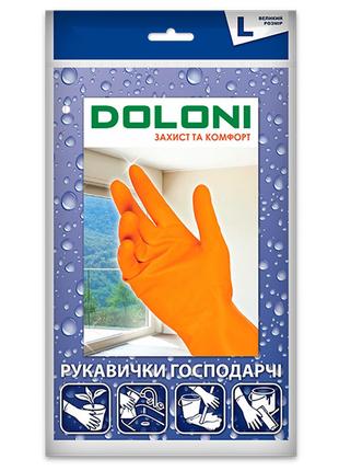 Перчатки Doloni хозяйственные, латексные, размер L арт. 4546