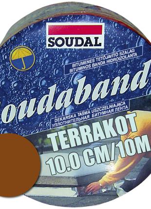 Стрічка бітумна герметизуюча SOUDABAND Теракот 10см/10м