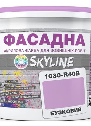 Краска Акрил-латексная Фасадная Skyline 1030-R40B Сиреневый 3л