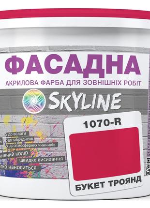 Краска Акрил-латексная Фасадная Skyline 1070R (C) Букет роз 5л