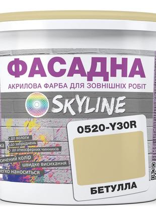 Краска Акрил-латексная Фасадная Skyline 0520-Y30R Бетулла 1л