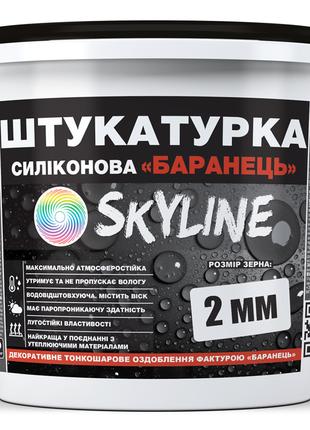 Штукатурка "Баранець" Skyline Силіконова, зерно 2 мм, 25 кг