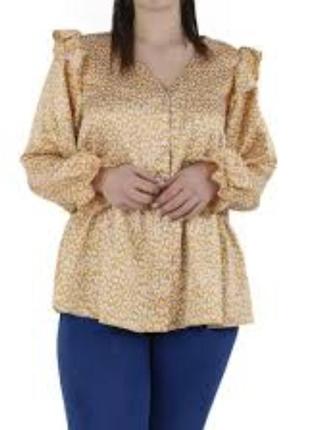 Весенне-летняя женская блуза большого размера 58-60