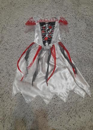 Карнавальное платье, мертвая невеста или зомби на 9-10 лет