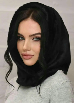 Капюшон капор альпака экомех на флисе 5 цветов 707ла