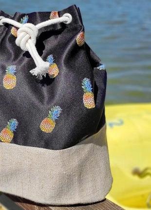 Рюкзак женский тканевый ананас