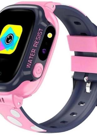Дитячий смарт-годинник smart watch 4g pink wifi gps треккер