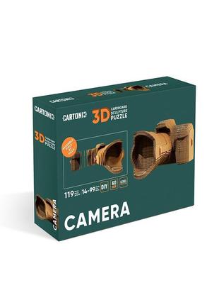3D Пазл Картонный Cartonic Фотоаппарат 119 деталей