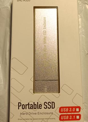 Карман для SSD M.2 Nvme USB 3.1 Type C - USB 3.0 Серебристый