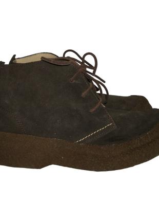 Ботинки женские замшевые коричневые Dry-shoD (040) 36,37,39р.