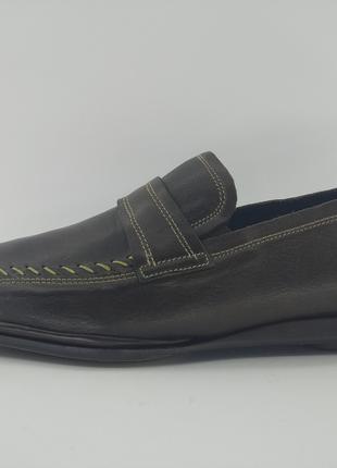 Туфлі шкіряні чоловічі Zampiere 41 р. 27 см коричневі арт. 026