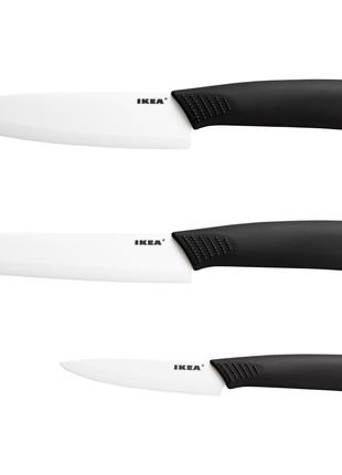 Набір керамічних ножів Ikea (ікеа) Hackig 3 шт. 602.430.91