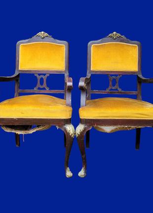Деревянные кресла с накладками бронзы арт. 0888