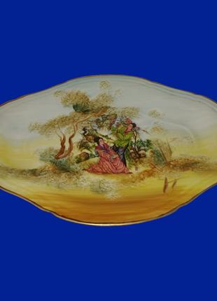 Керамическая винтажная тарелка арт. 0195