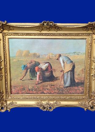 Картина маслом на холсте "Женщины собирают урожай" арт. 043