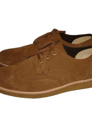 Туфли замшевые мужские коричневые Clarks 43,44р.
