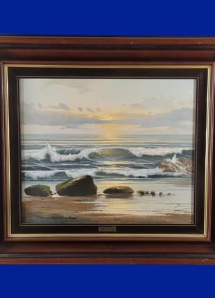 Картина маслом на полотні "На березі морі" арт. 031