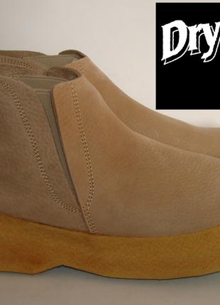 Ботинки кожаные мужские бежевые Dry-shoD (055) 41р.