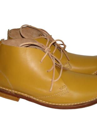 Ботинки кожаные мужские желтые Dry-shoD (075) 41р.