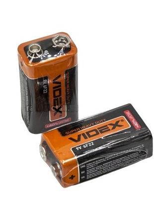 Батарейка 9V (крона) Videx 6F22