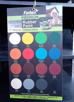 Краска резиновая Farbex универсальная Rubber Paint