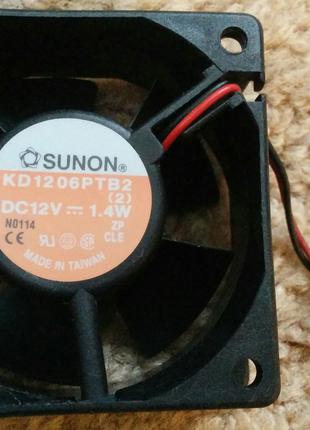 Якісні вентилятори 60х60х25мм "SUNON" 12В 0.12А