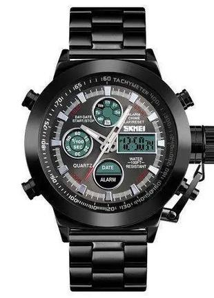 Часы наручные мужские SKMEI 1515BK BLACK, часы наручные электр...
