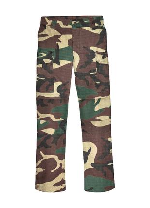 Тактические мужские штаны Арсенал камуфляж Woodland рип-стоп